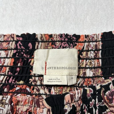 By Anthropologie Womens Mini Skirt Size M Tiered Layered Stylish Paisley Design