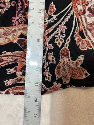 By Anthropologie Womens Mini Skirt Size M Tiered Layered Stylish Paisley Design