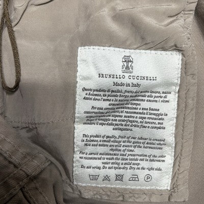 Brunello Cucinelli  Jeans Beige Women Skinny Fit Straight Leg Denim Size 8