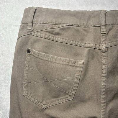 Brunello Cucinelli  Jeans Beige Women Skinny Fit Straight Leg Denim Size 8 Made in Italy