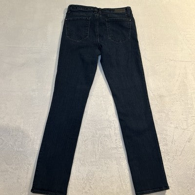 DKNY Curvy Jeans Women Size 8 Blue Denim Cotton Dark Wash Mid Rise Skinny Pocket