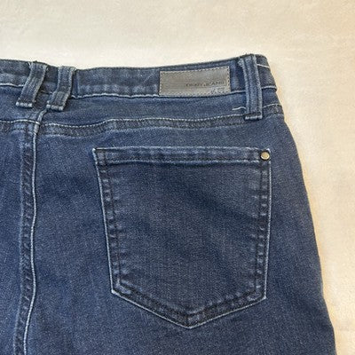 DKNY Curvy Jeans Women Size 8 Blue Denim Cotton Dark Wash Mid Rise Skinny Pocket