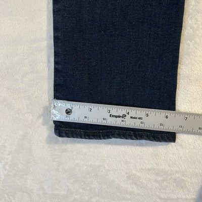 DKNY Curvy Jeans Women Size 8 Blue Denim Cotton Dark Wash Mid Rise Skinny Pocket