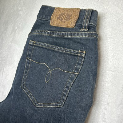 Lauren Jeans Co LRL Womens Size 6 Premium Blue Denim Stretch High Rise Straight Leg