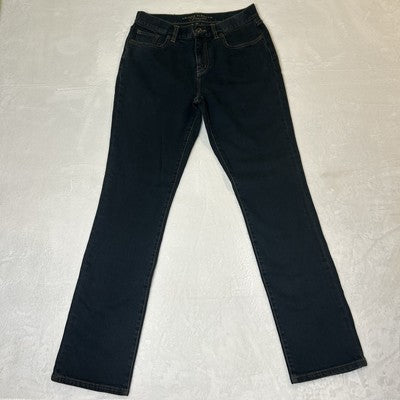 Lauren Jeans Co LRL Womens Size 6 Premium Blue Denim Stretch High Rise Straight Leg