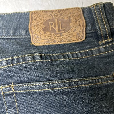 Lauren Jeans Co LRL Womens Size 6 Premium Blue Denim Stretch High Rise Straight Leg