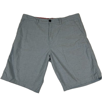 Quicksilver Light Blue Sand Pattern Men's 38 Pocket  Chino Shorts 99% Cotton