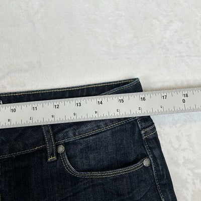 Paige Shorts Womens Size 28 Blue Denim Jimmy Jimmy Cuffed 99% Cotton Stretch Low Rise