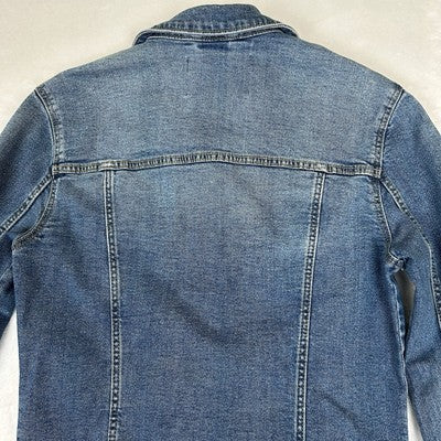Stradivarius Denim Jacket Women's Size Small Original Trucker Jean Medium Wash