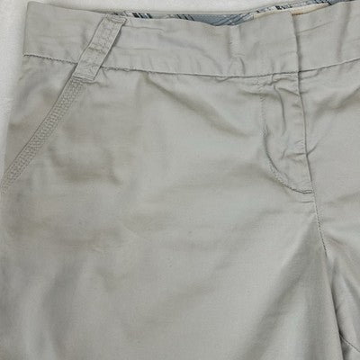 J. CREW Women's Shorts Beige Size 16 Classic Twill CHINO CITY FIT 100% Cotton