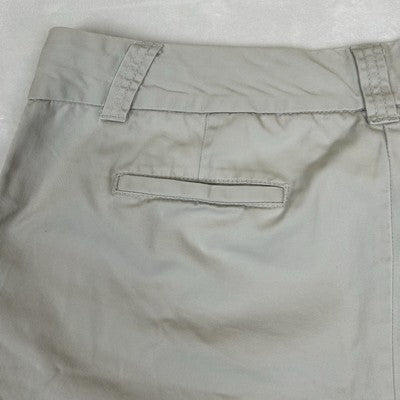 J. CREW Women's Shorts Beige Size 16 Classic Twill CHINO CITY FIT 100% Cotton