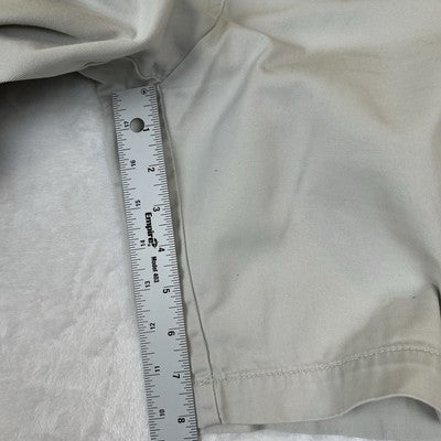 J. CREW Women's Shorts Beige Size 16 Classic Twill CHINO CITY FIT 100% Cotton