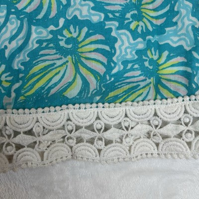 Lilly Pulitzer Shift Dress Size 2 Sherman Shorely Blue Seashell Swirl Print Lined