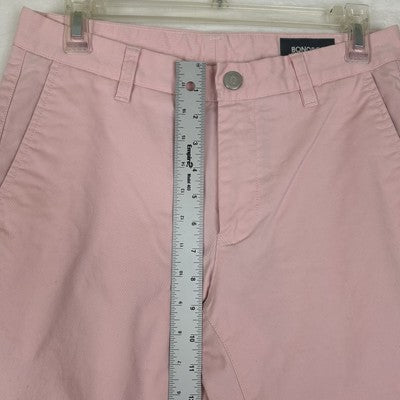 Bonobos Chino Pants Mens Size 29/30 Pink Cotton Stretch Slim Fit Straight 97% Cotton