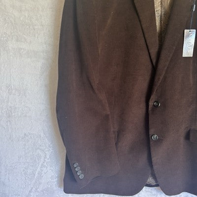 Chaps Blazer Mens 48R Brown Corduroy Sport Coat Classic Jacket NEW