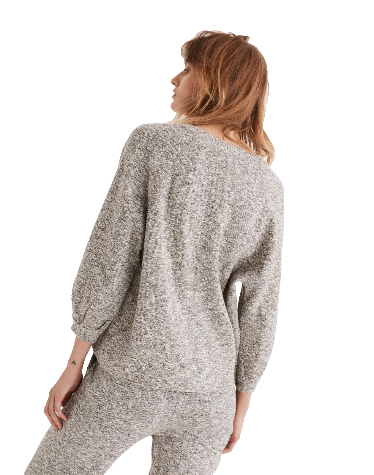Madewell Telluride Pullover Sweater Gray Small Cottagecore Grandma Comfort