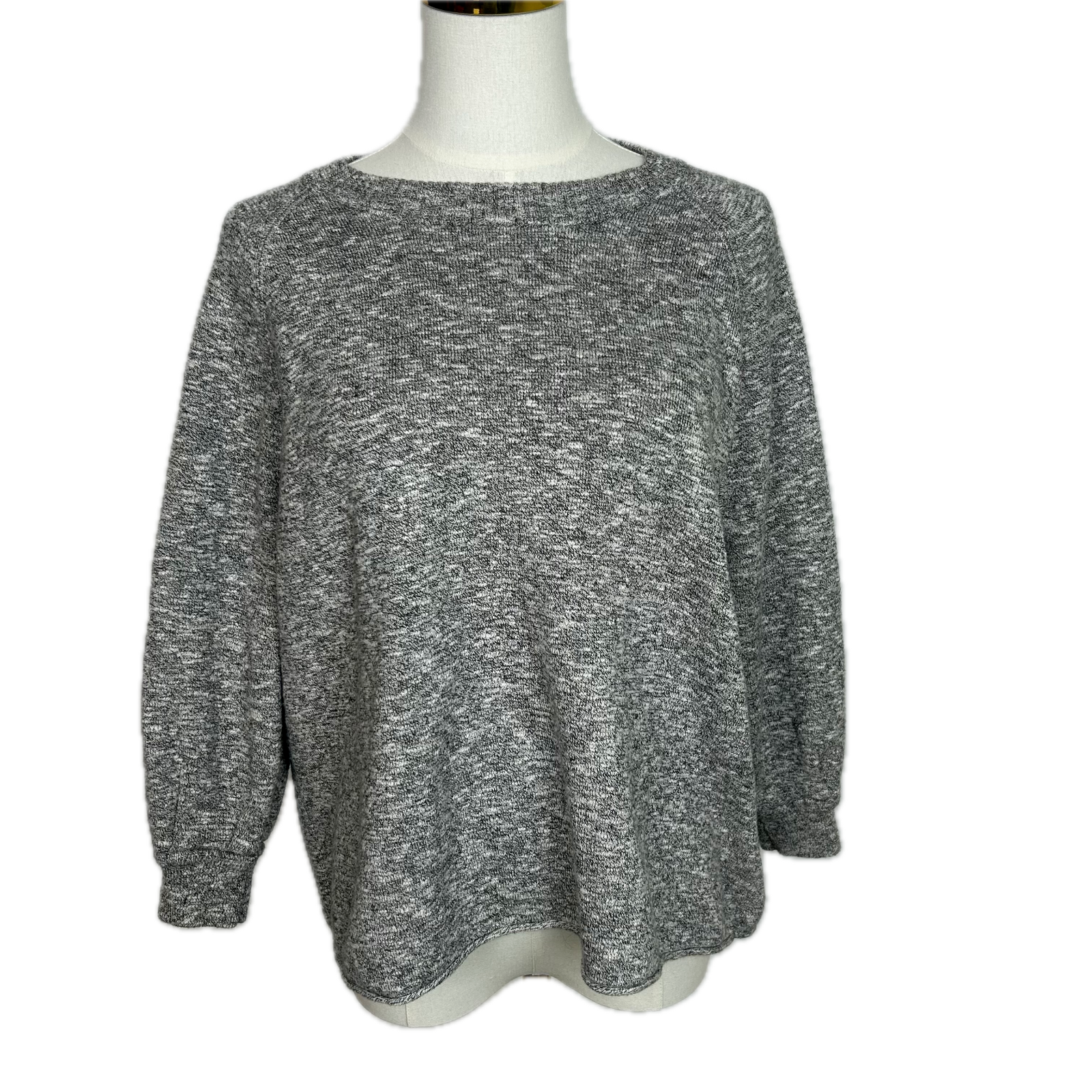 Madewell Telluride Pullover Sweater Gray Small Cottagecore Grandma Comfort