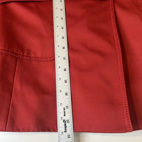 Cole Haan Coat Womens Size 2 Red Double Breasted Notched Collar Vintage Classic