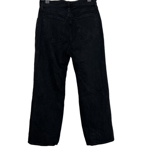 Abercrombie Fitch Jeans Womens Size 29 Short Black 90s Relaxed High Rise Distressed