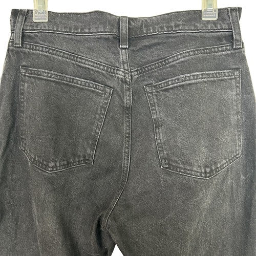 Abercrombie Fitch Jeans Womens Size 29 Short Black 90s Relaxed High Rise Distressed