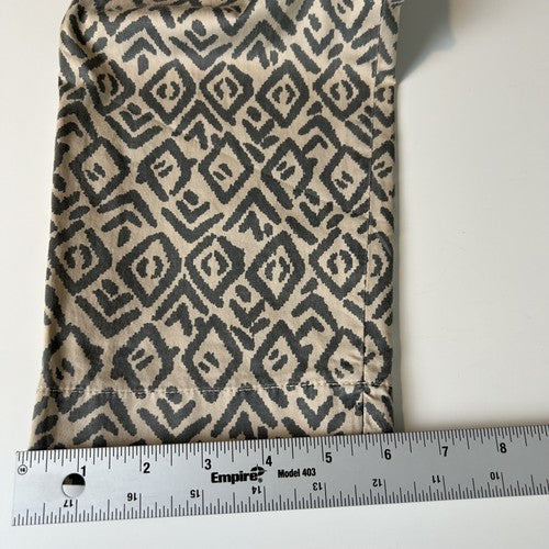 Marinotti Pants Womens 44 Aztec Pattern Slim Fit Made in Italy Cotton Boho Retro