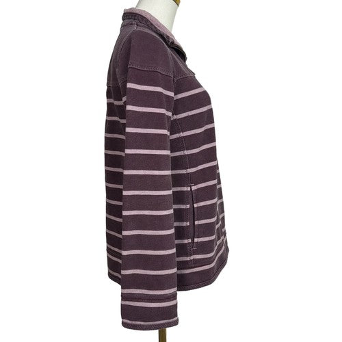 Fatface Pullover Womens US4 Purple Airlie High Collar Vintage Wash Casual Sporty