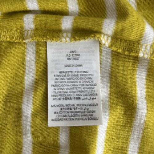 Boden T-shirt Dress Midi Womens US 8R /UK12 Green Striped Boat Neck Short Sleeve