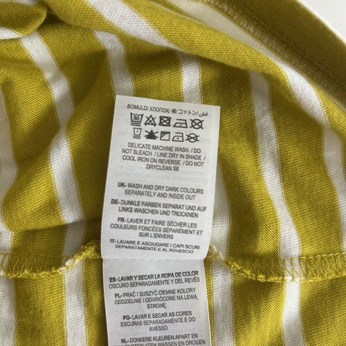 Boden T-shirt Dress Midi Womens US 8R /UK12 Green Striped Boat Neck Short Sleeve