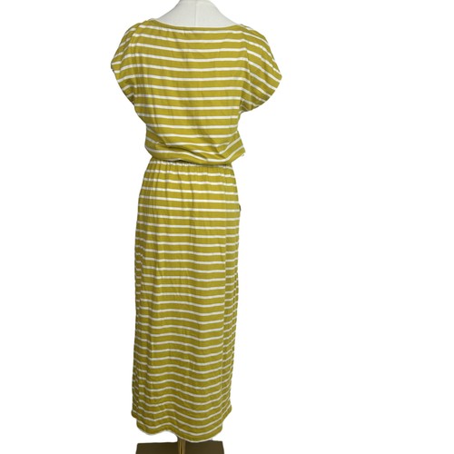 Boden T-shirt Dress Midi Womens US 8R /UK12 Green Striped Boat Neck Short Sleeve