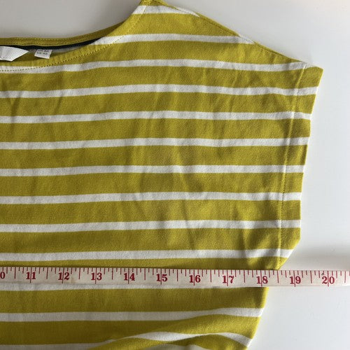 Boden T-shirt Dress Midi Womens US 8R /UK12 Green Striped Boat Neck Short Sleeve