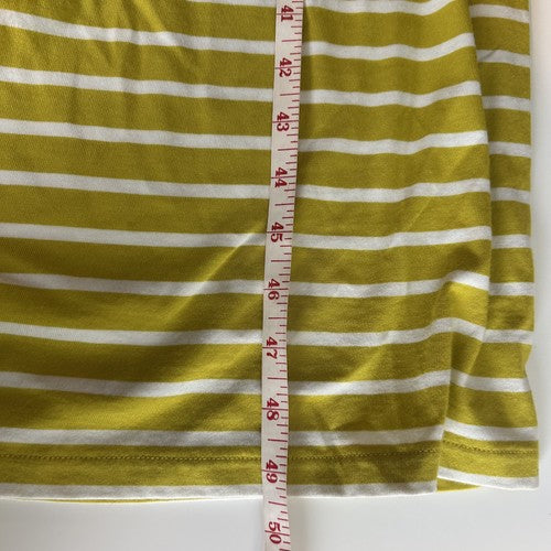 Boden T-shirt Dress Midi Womens US 8R /UK12 Green Striped Boat Neck Short Sleeve