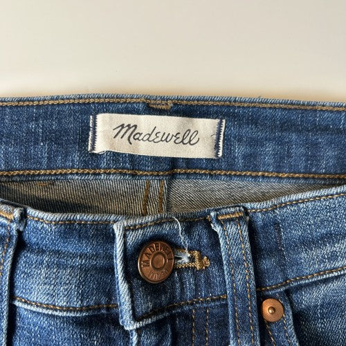 Madewell Jeans Womens Size 26 Blue 9" High Rise Skinny Crop RawHem Minimalist City