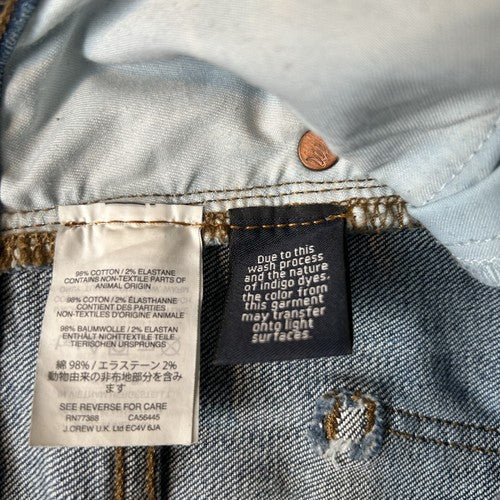 Madewell Jeans Womens Size 26 Blue 9" High Rise Skinny Crop RawHem Minimalist City
