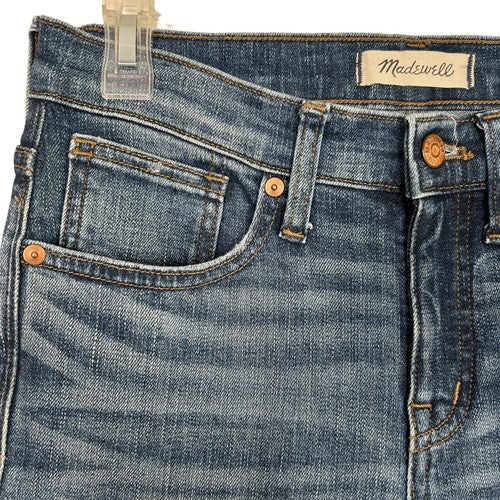 Madewell Jeans Womens Size 26 Blue 9" High Rise Skinny Crop RawHem Minimalist City