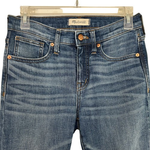 Madewell Jeans Womens Size 26 Blue 9" High Rise Skinny Crop RawHem Minimalist City