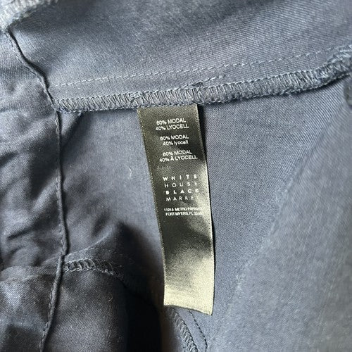 White-House-Black-Market Jacket Womens Large Navy Utility Cargo Urban Chic