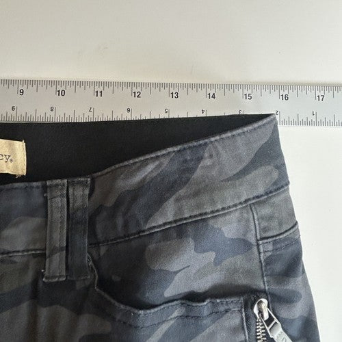Democracy Skinny Pants Womens 8 Camo Gray Cargo Pattern Ab Technology Streetwear