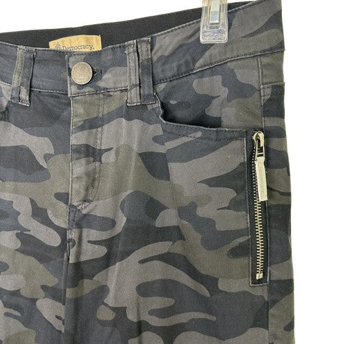 Democracy Skinny Pants Womens 8 Camo Gray Cargo Pattern Ab Technology Streetwear