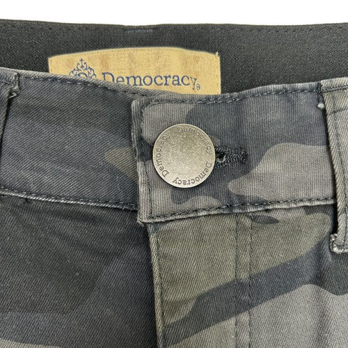 Democracy Skinny Pants Womens 8 Camo Gray Cargo Pattern Ab Technology Streetwear