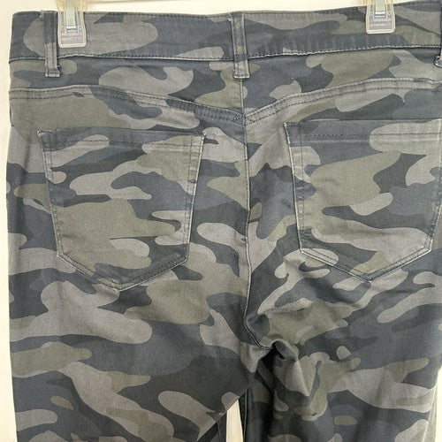 Democracy Skinny Pants Womens 8 Camo Gray Cargo Pattern Ab Technology Streetwear