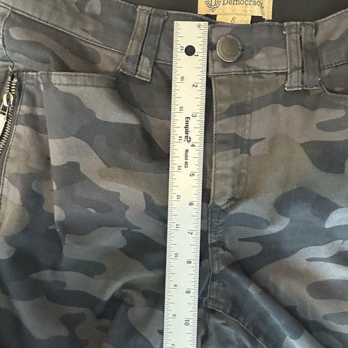 Democracy Skinny Pants Womens 8 Camo Gray Cargo Pattern Ab Technology Streetwear
