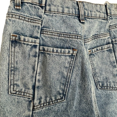 Revice Jeans Womens 28 Light Acid Wash High-Waisted Cropped Front Seam Retro USA