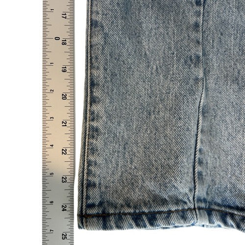 Revice Jeans Womens 28 Light Acid Wash High-Waisted Cropped Front Seam Retro USA