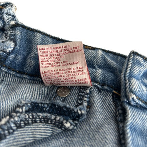 Revice Jeans Womens 28 Light Acid Wash High-Waisted Cropped Front Seam Retro USA